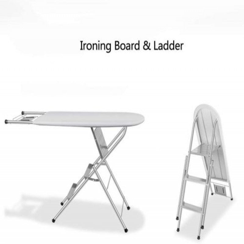 Folding Ironing Board Ladder Multi-Functional With 3-Steps Ladder