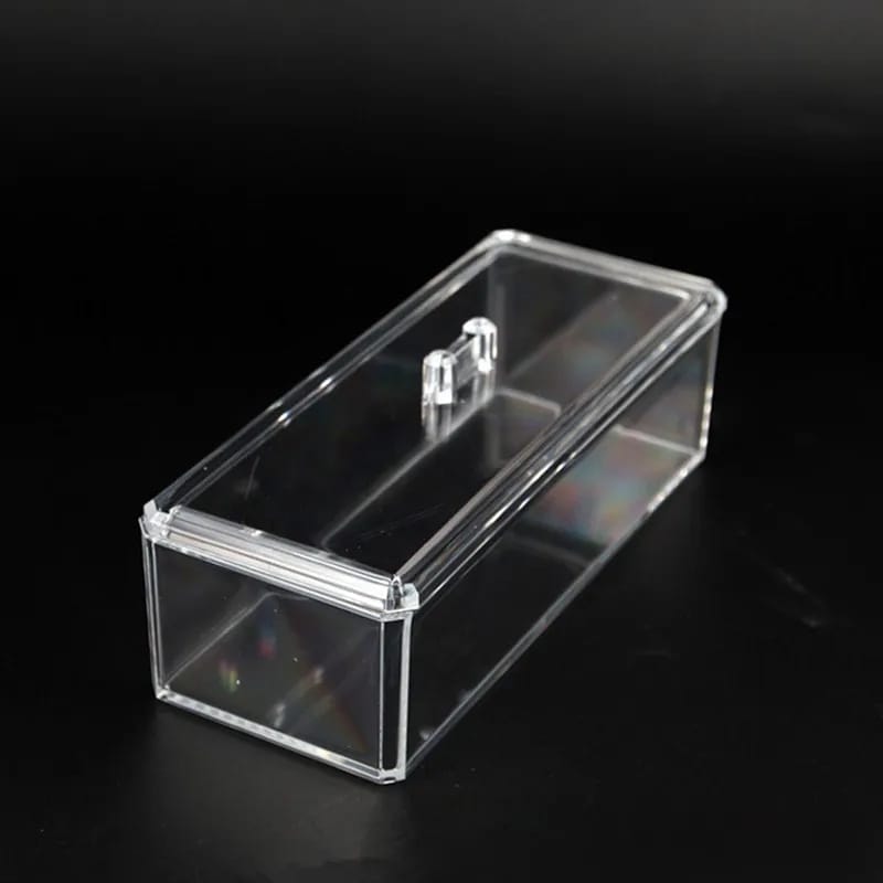 Acrylic Makeup Cosmetic Box Brush Pen Pencil Holder Storage Organizer Container Box With Cover