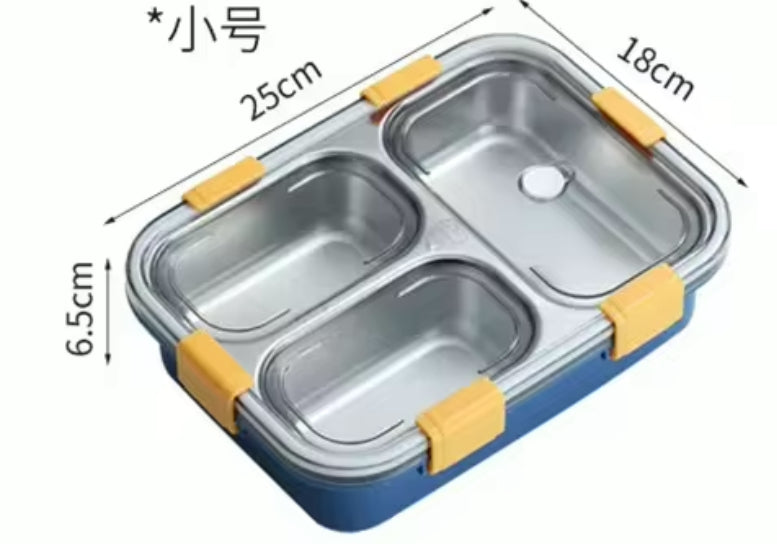 3 Portion Stainless Steel Lunch Box