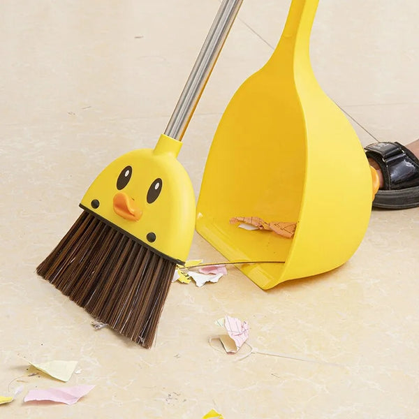 Duck Shape Broom With Dustpan For childrens