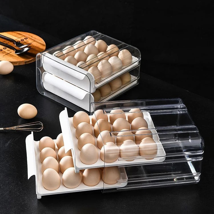 2 Layer Drawer Egg Storage Box