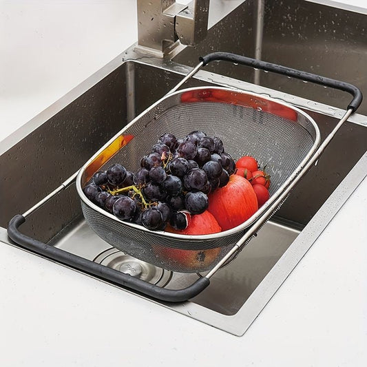 Over The Sink Colander Strainer Basket