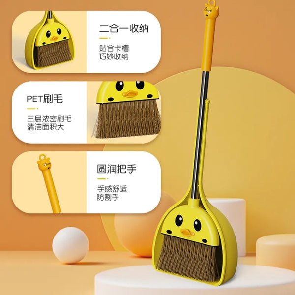 Duck Shape Broom With Dustpan For childrens