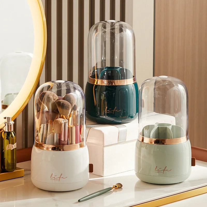 Luxury Rotating Makeup Brush Organiser