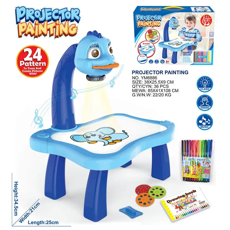 Kids Projector Painting Table