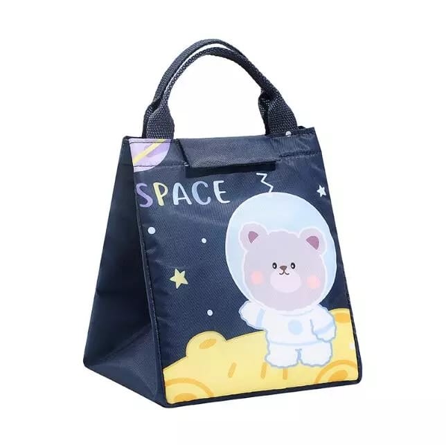 Portable Cartoon Lunch Bag Portable Insulated Thermal Lunch Box (random)