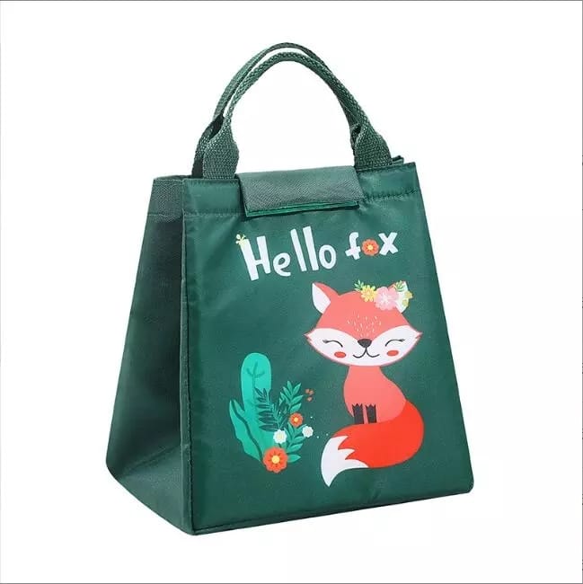 Portable Cartoon Lunch Bag Portable Insulated Thermal Lunch Box (random)