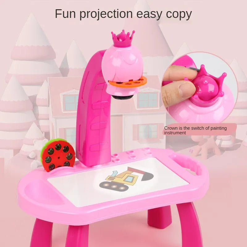 Kids Projector Painting Table