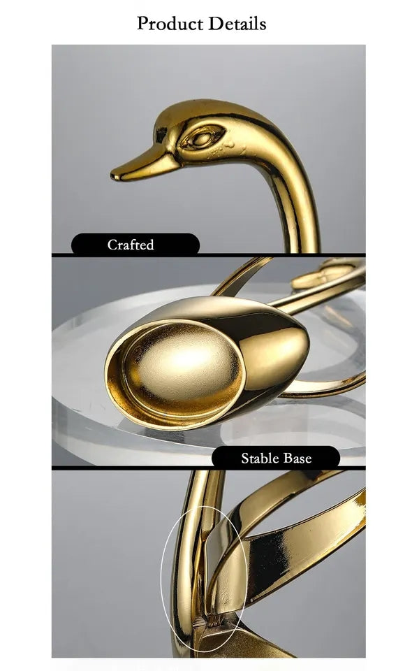 Stainless Steel Swan Shape  Cutlery Holder