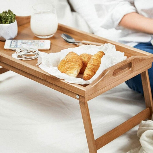 Bamboo Breakfast Bed Tray Table