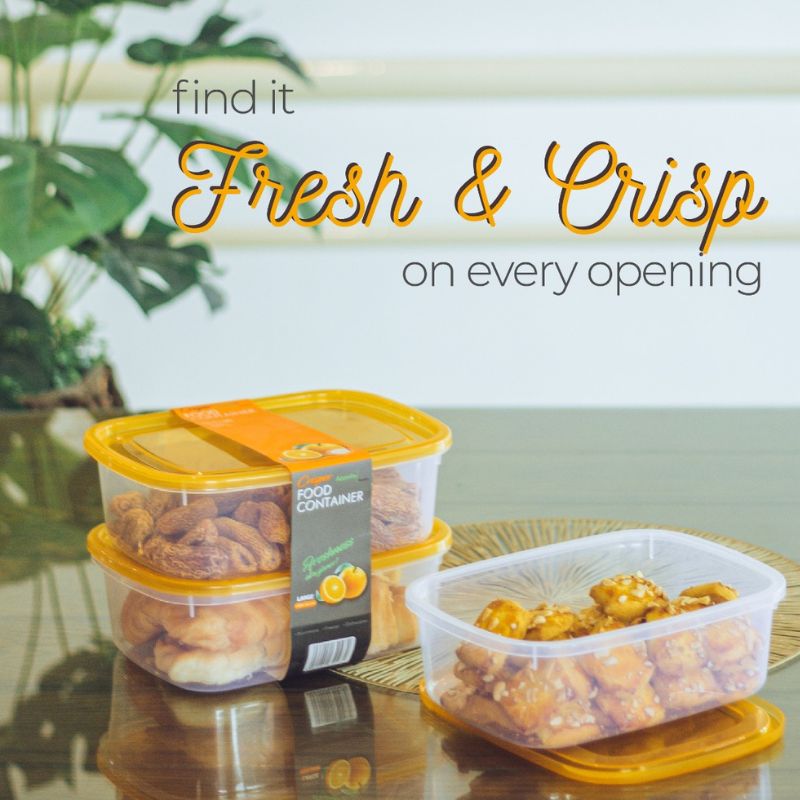 Crisper Food Container Large – Pack Of 3 (1700ml Each)