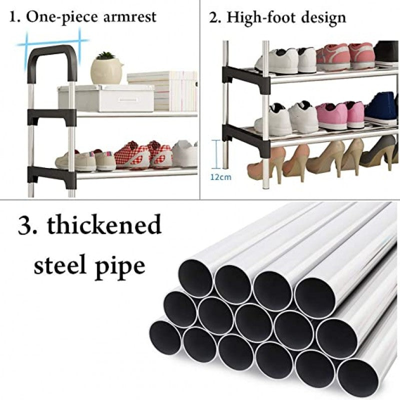 6 Layer Amazing Shoe Rack Stainless Steel