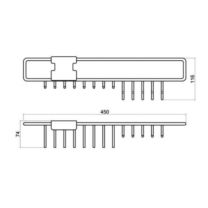 High Quality Metal Wardrobe Slidable Tie And Belt Hanger Holder