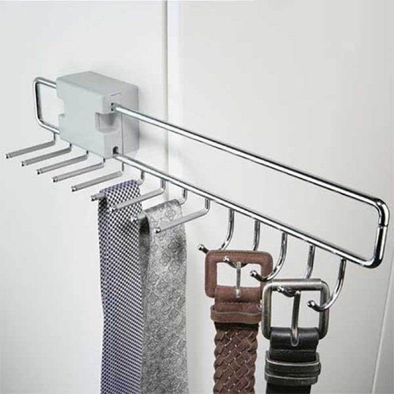 High Quality Metal Wardrobe Slidable Tie And Belt Hanger Holder