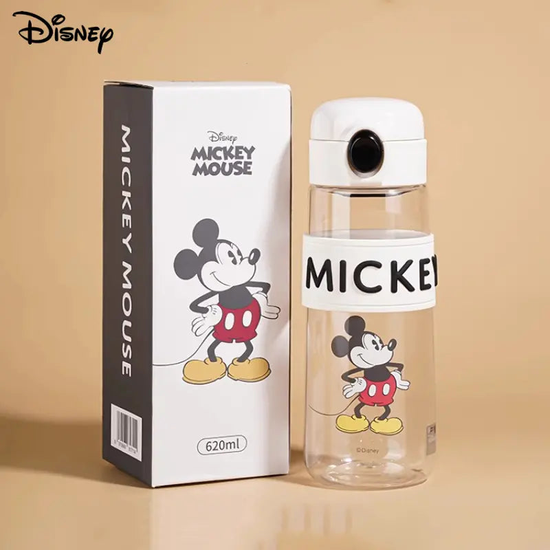 Mickey Mouse Water Bottle 680ml With Straw