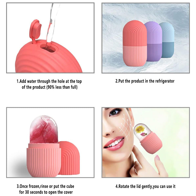 Silicone Face Ice Roller Massage