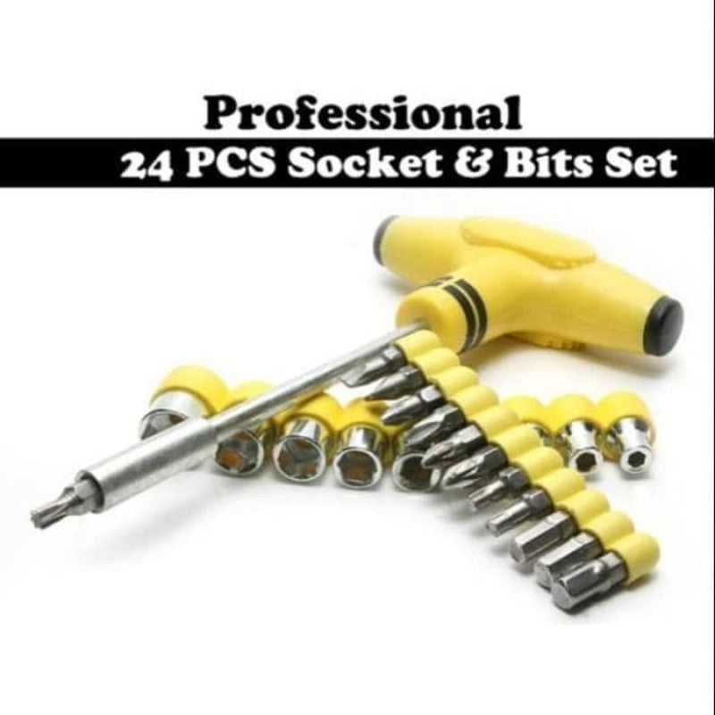 Tool You Can Trust! 24 Pcs of Socket and Bits Set