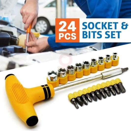 Tool You Can Trust! 24 Pcs of Socket and Bits Set