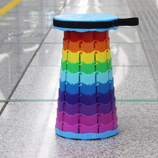 Portable Plastic Rainbow Folding Stool