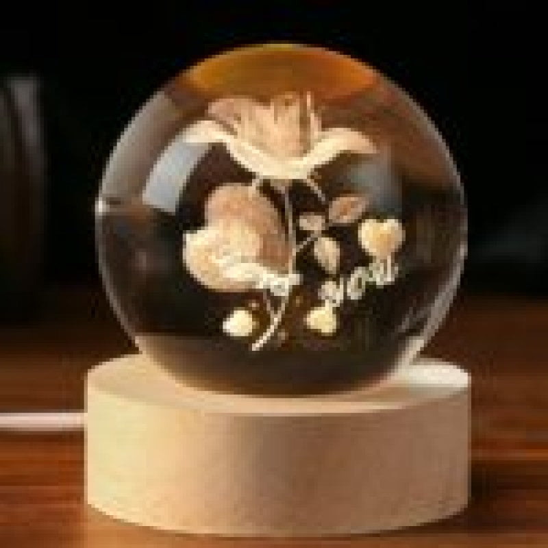 Crystal Ball Happy Wood & Wood Water Cooler 14 LitreNight Light