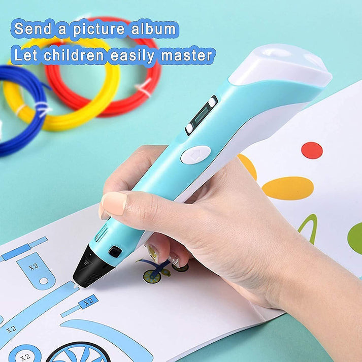 Intelligent 3d Pen With Led Display (Rechargeable)