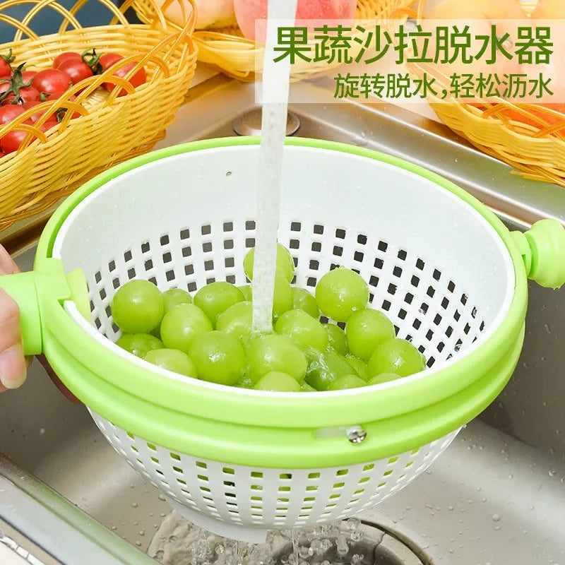 Vegetable & Salad Washing & Spinner Basket