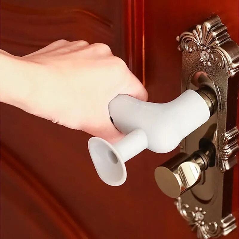 2 In 1 Silicon Door Knob Cover, Anti-Collision Door Knob Pad, Noiseless Suction Cup Doorknob Cover