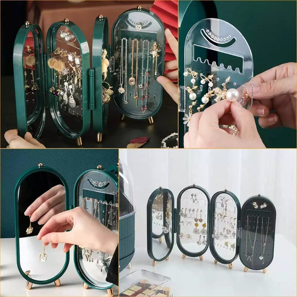 Jewellery case ( foldable ) with mirror