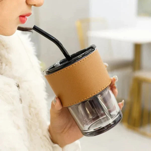 Creative Coffee Mug With Straw