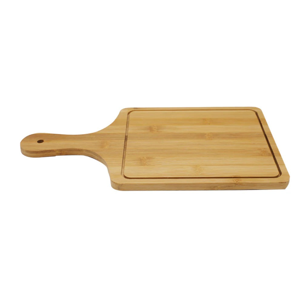 Square Wooden Pizza Serving Plate