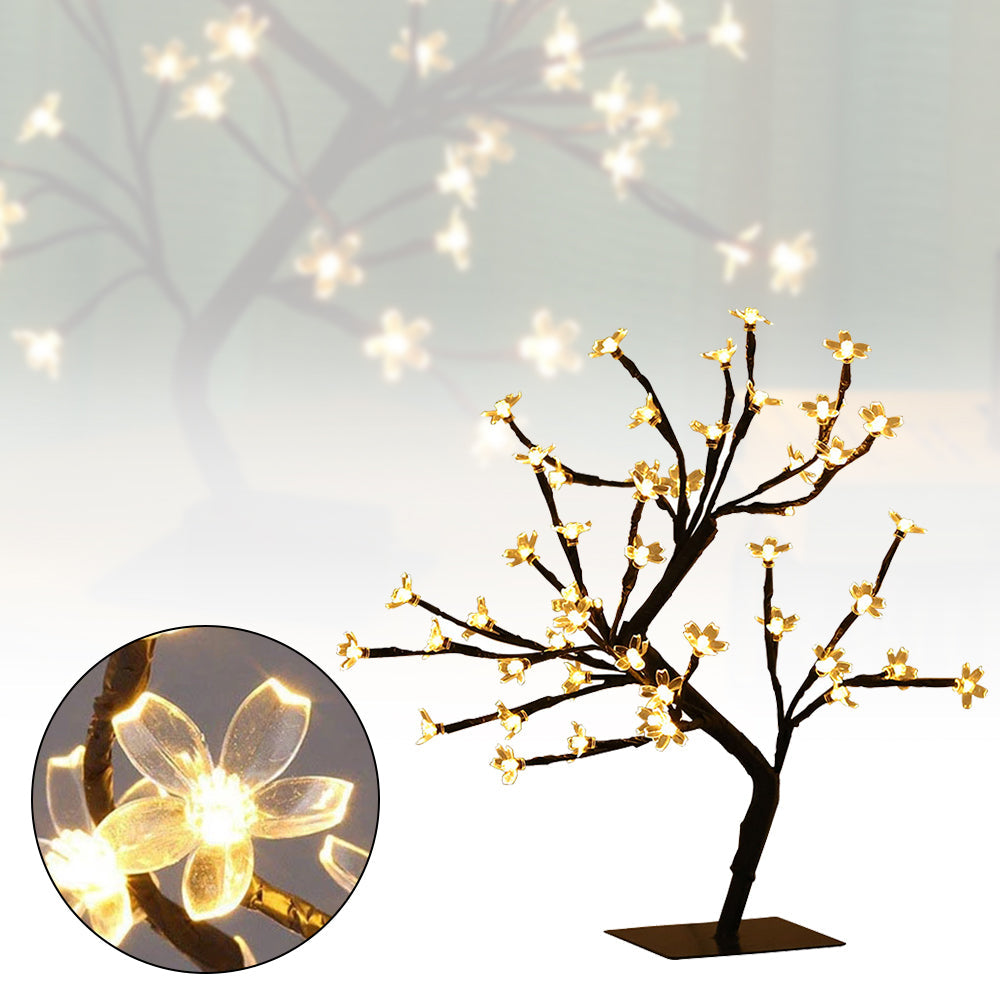 Electric Operated LED Cherry Blossom Tree Lamp 48 LED lights (Warm Light)