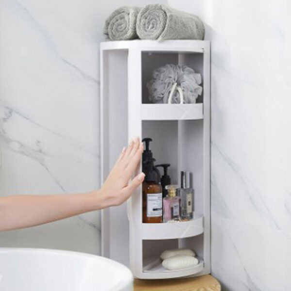 Rotating Corner Cosmetic Accessories Shelf Bathroom Shelf