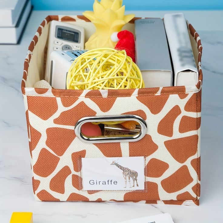 Multifunctional animal pattern cloth storage box