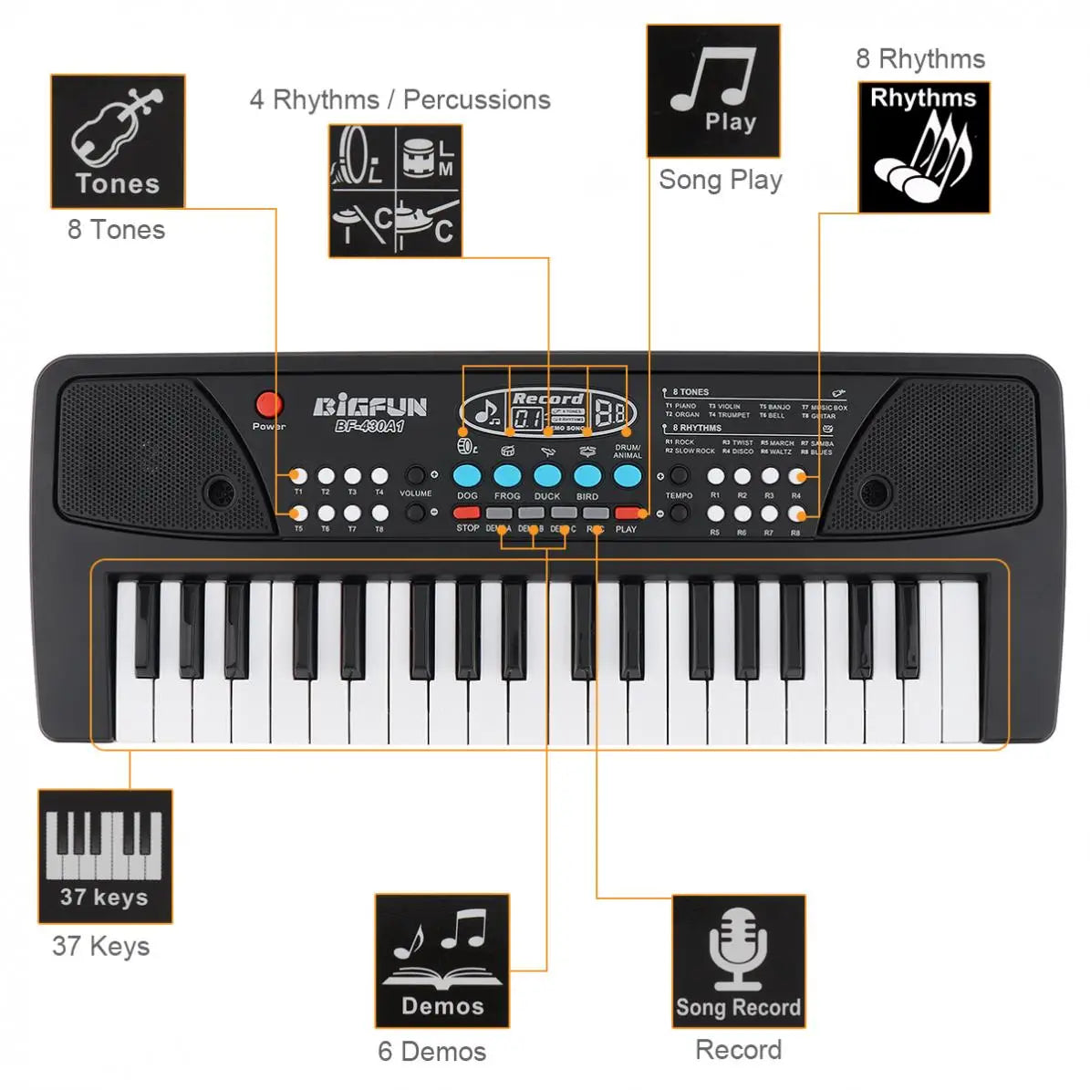 37 Key Electronic Keyboard Without Mic