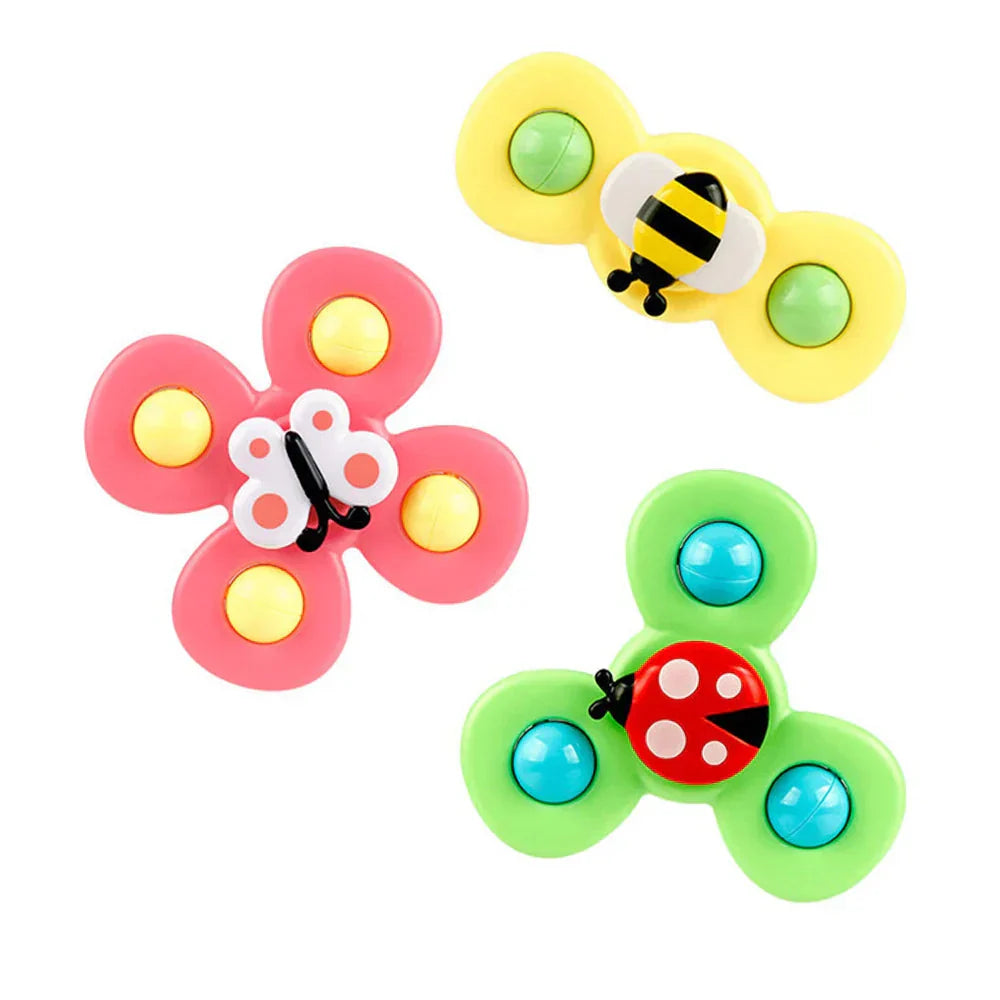 3Pcs Suction Cup Spinner Toy For Kids