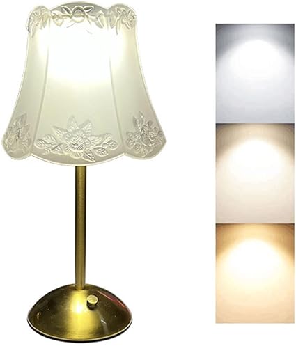 Metal Crystal LED Table Lamp, 3 Level Brightness Table Lamp