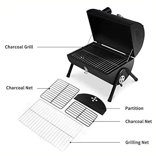 HEAVY DUTY CHARCOAL BARBECUE GRILL