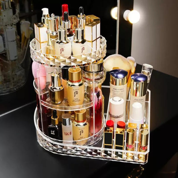 New 360 rotating cosmetic organizer