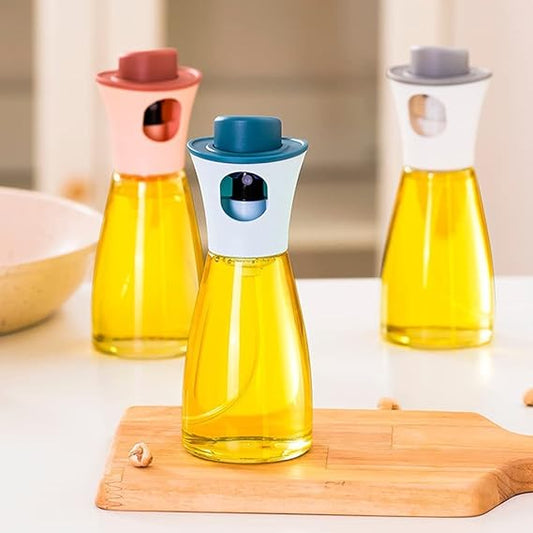 New Fashion Kitchen Oil Pot Sealed Dust-proof Oil Spray Bottle