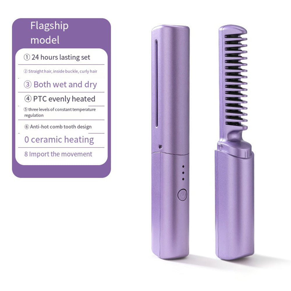 Wireless Hair Comb Straightner