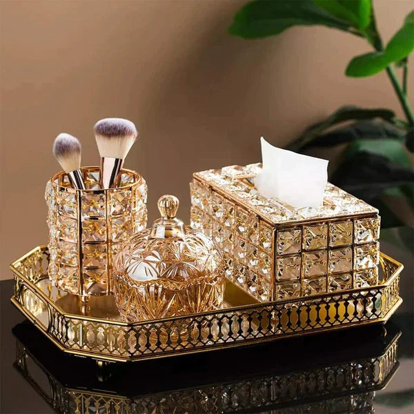 Creative crystal tissue box