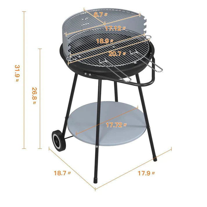 OPEN GRILL ROUND BBQ PLATE