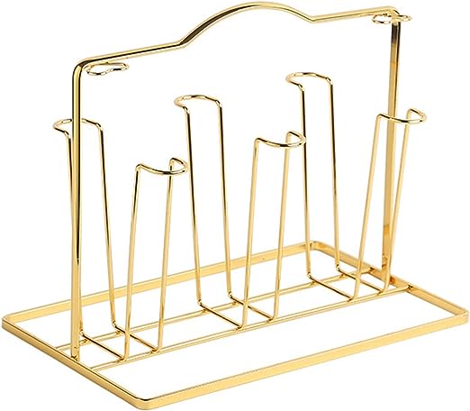 Anti Rust Metal glass , Mug Drainer Storage Drying Rack