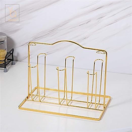 Anti Rust Metal glass , Mug Drainer Storage Drying Rack