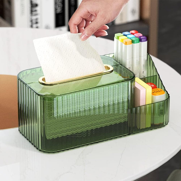 Acrylic 2 In 1 Tissue Box