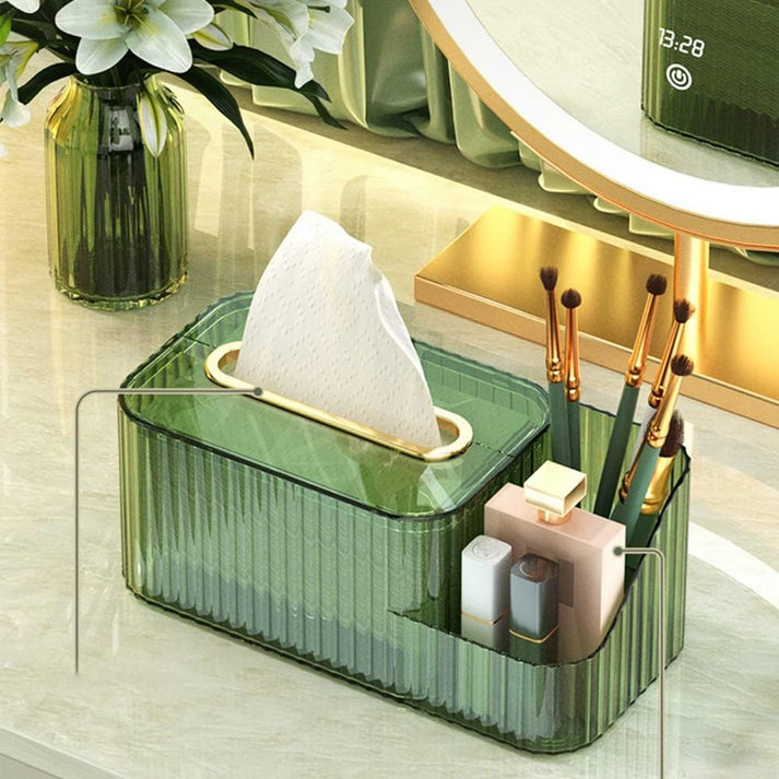 Acrylic 2 In 1 Tissue Box