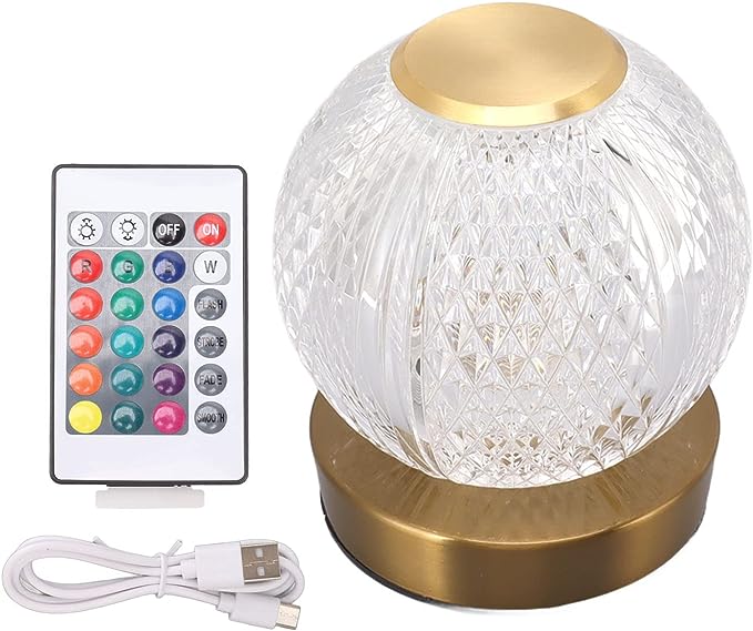 LED spherical table lamp Rechargeable