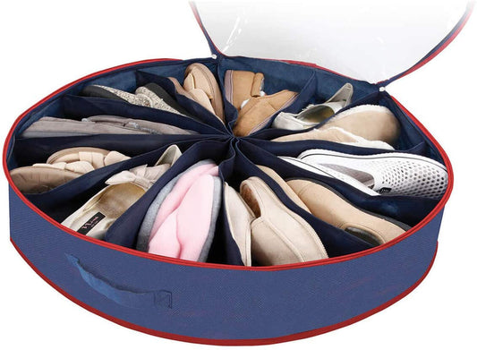 Pack of 12 Shoes Organizer Round Shaped Space Saver Light weight Bag