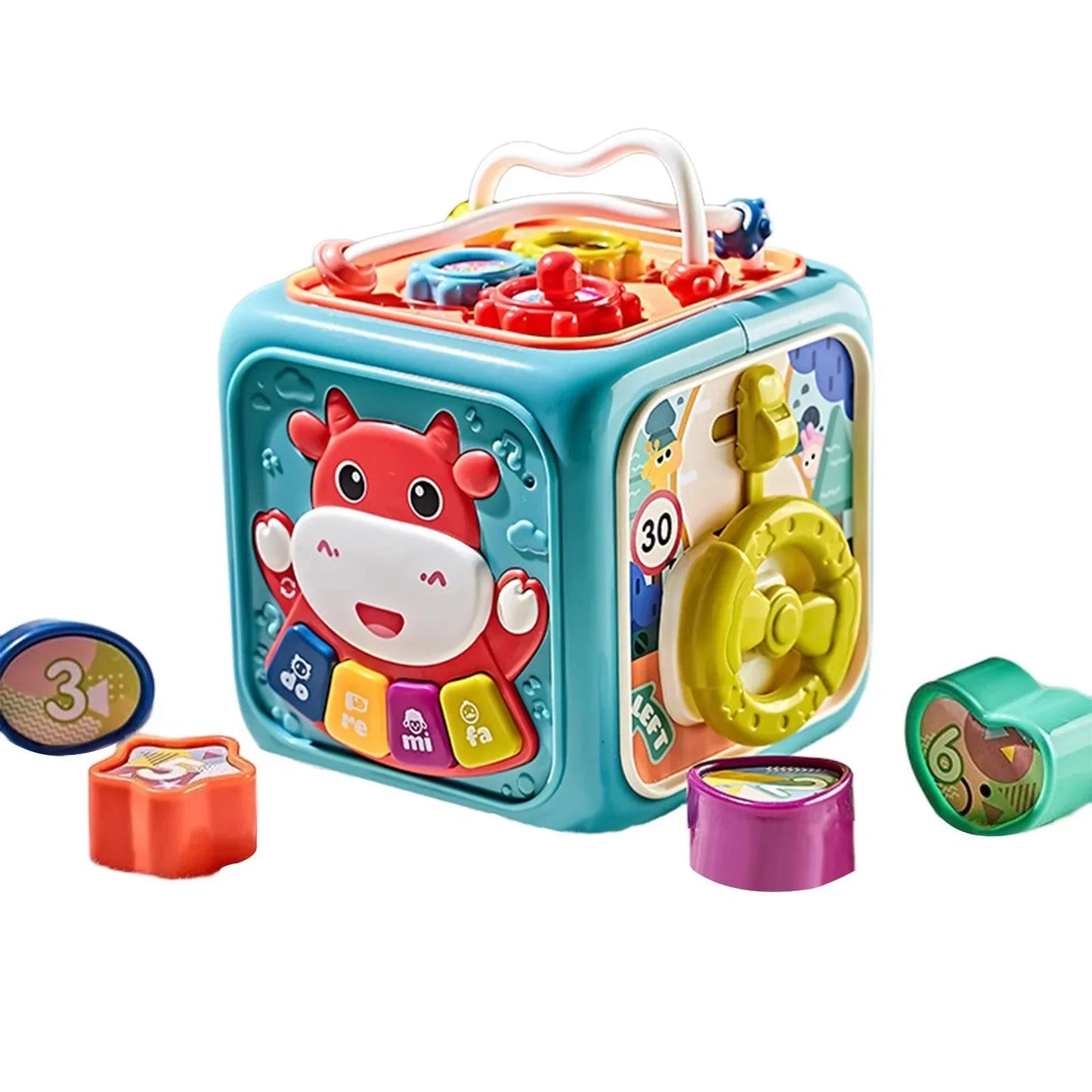 Activity Cube Box 6 In 1 For Toddlers