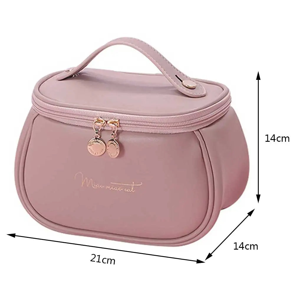 PU Leather Travel Makeup Bag